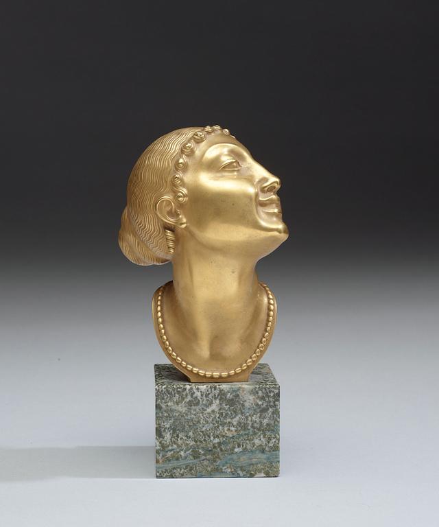An Olof Ahlberg bronze sculpture, Herman Bergman Fud.