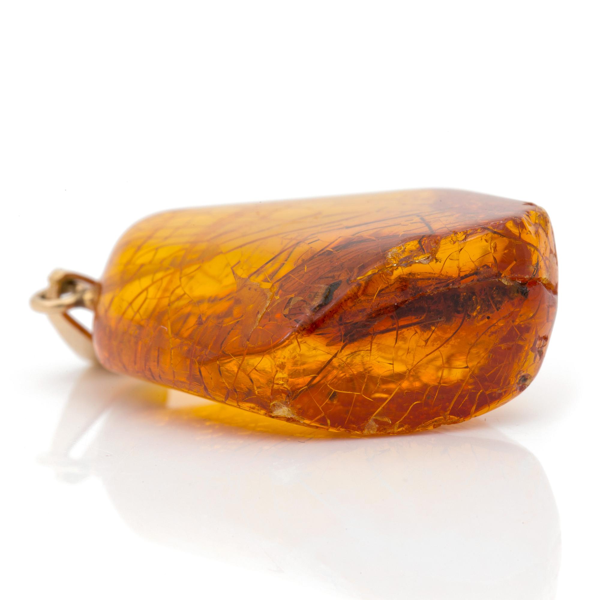 HÄNGE i  bärnsten med en insekt.