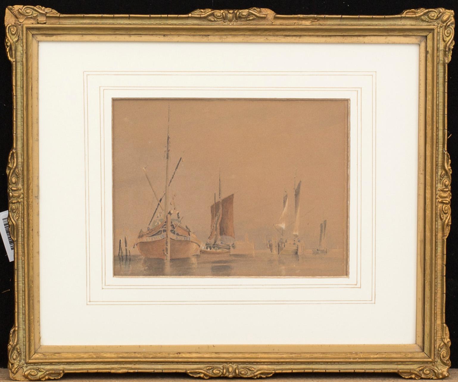 EDOARDO FEDERICO DE MARTINO, water color, askrive, not signed,