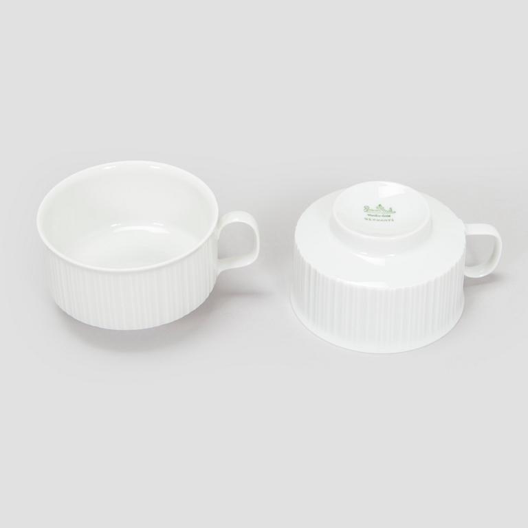 Tapio Wirkkala, tea cups with saucers, 15 pcs, "Variation", Rosenthal Studio-line Germany.