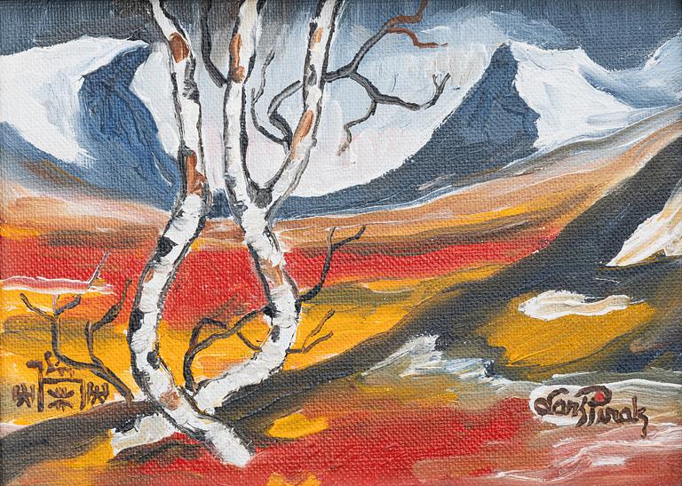 Lars Pirak, Mountain landscape.