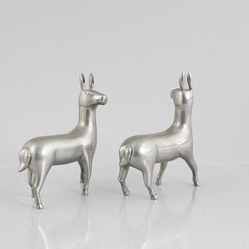 Estrid Ericson, a pair of pewter sculptures, Firma Svenskt Tenn, Sweden.