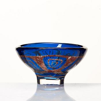 Sven Palmqvist, a "Ravenna" glass bowl, Orrefors 1973.