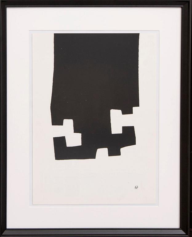 Eduardo Chillida, serigraph printed signature.