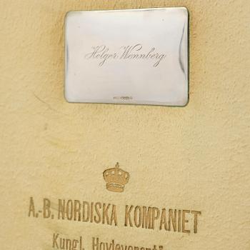 A Swedish 156 piece silver table-cutlery with wood box, mark of company Nordiska Kompaniet, Stockholm 1917.