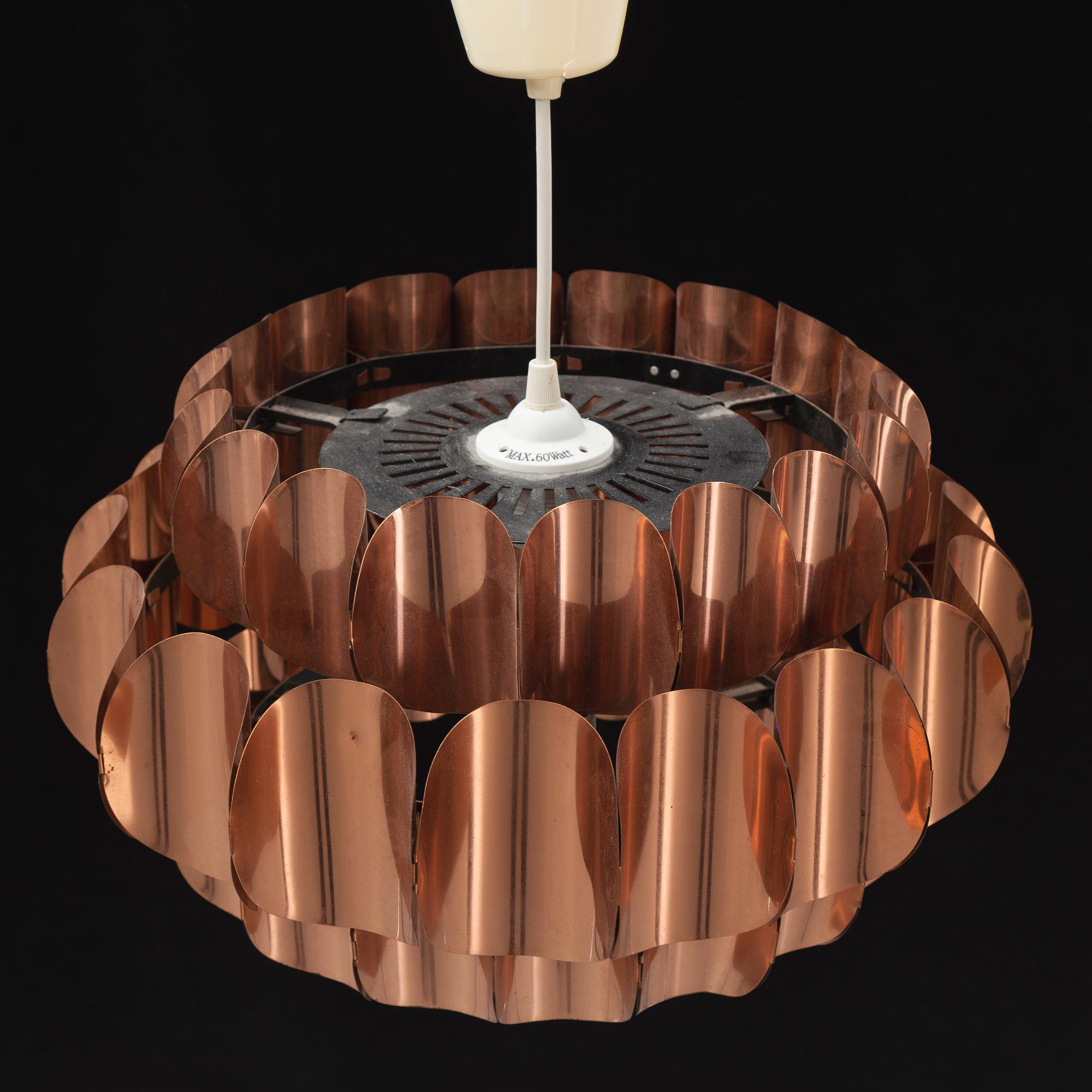 Thorsten Orrling, a ceiling lamp, for Hans-Agne Jakobsson, Markaryd, Sweden, 1960's.