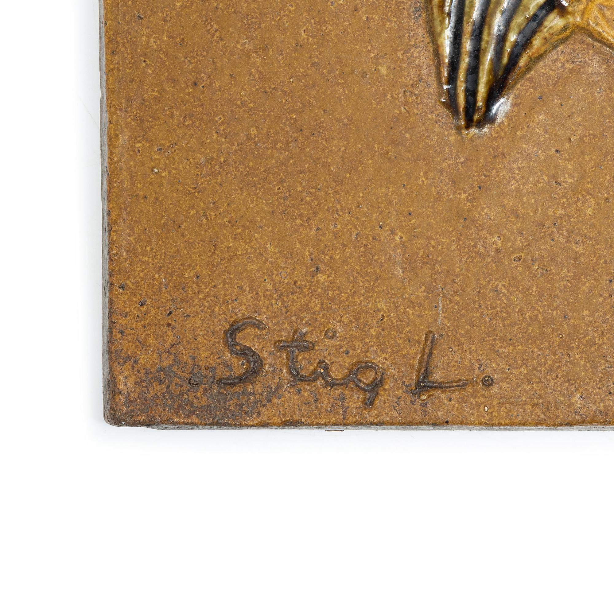 Stig Lindberg, Wall plaque, “Tallyhoo”, Gustavsberg.