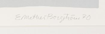 Ernst Mether-Borgström, silkscreen, signed and dated -70, numbered 54/90.