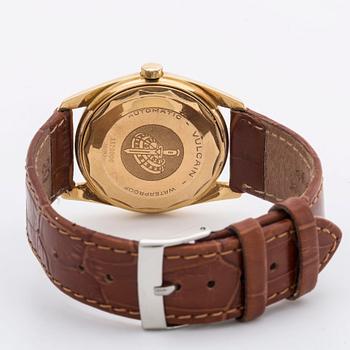 REVUE METEOR AUTOMATIC, wrist watch, 18K, 34 mm.