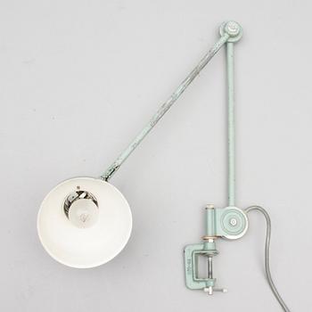 INDUSTRILAMPA / ARBETSBORDSLAMPA, metall, Tateka, 1960-tal.