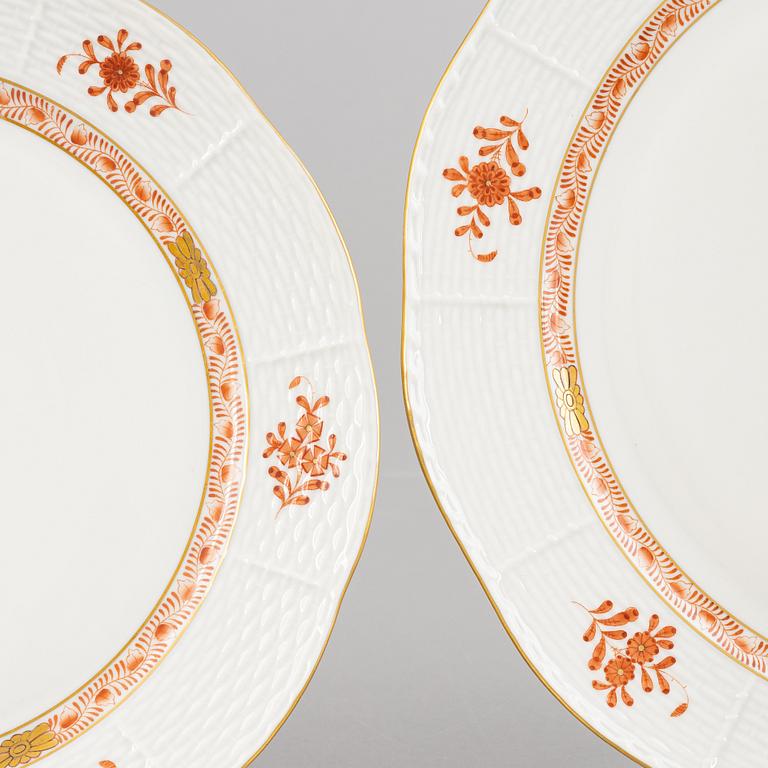 Dinner service, 53 pieces, porcelain, "Chinese Bouquet", Herend, Hungary.