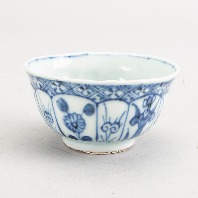 KOPPAR 4 st med FAT 5 st, Kina, Qingdynastin, 1700-tal.