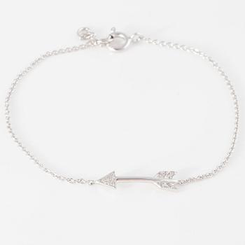ARMBAND, med 10 briljantslipade diamanter.