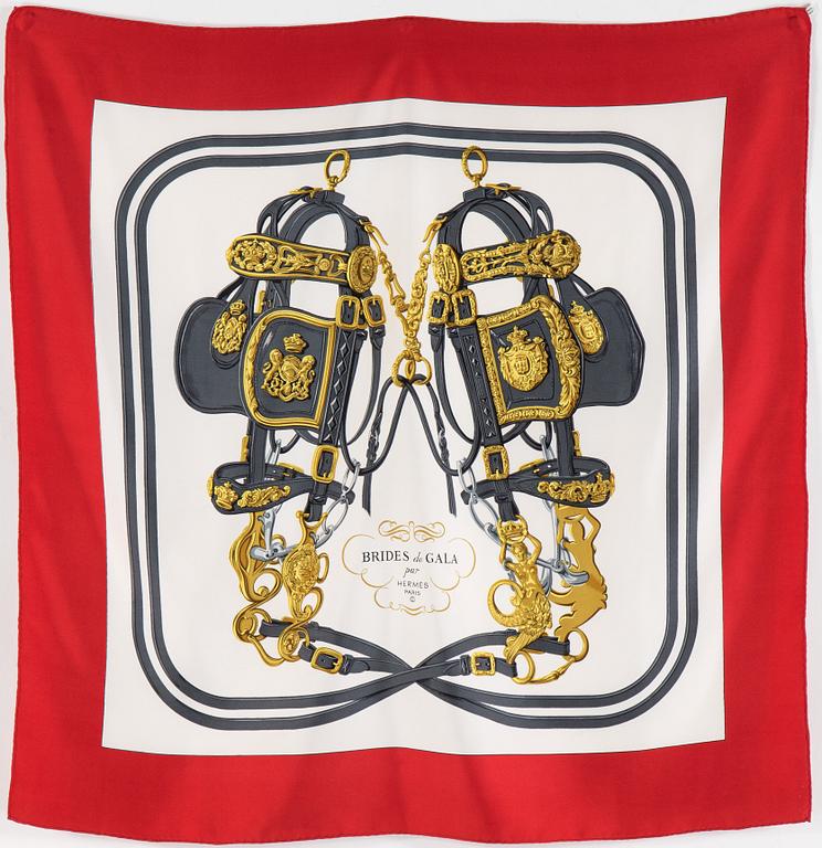 A silkscarf by Hermès, "Brides de gala".