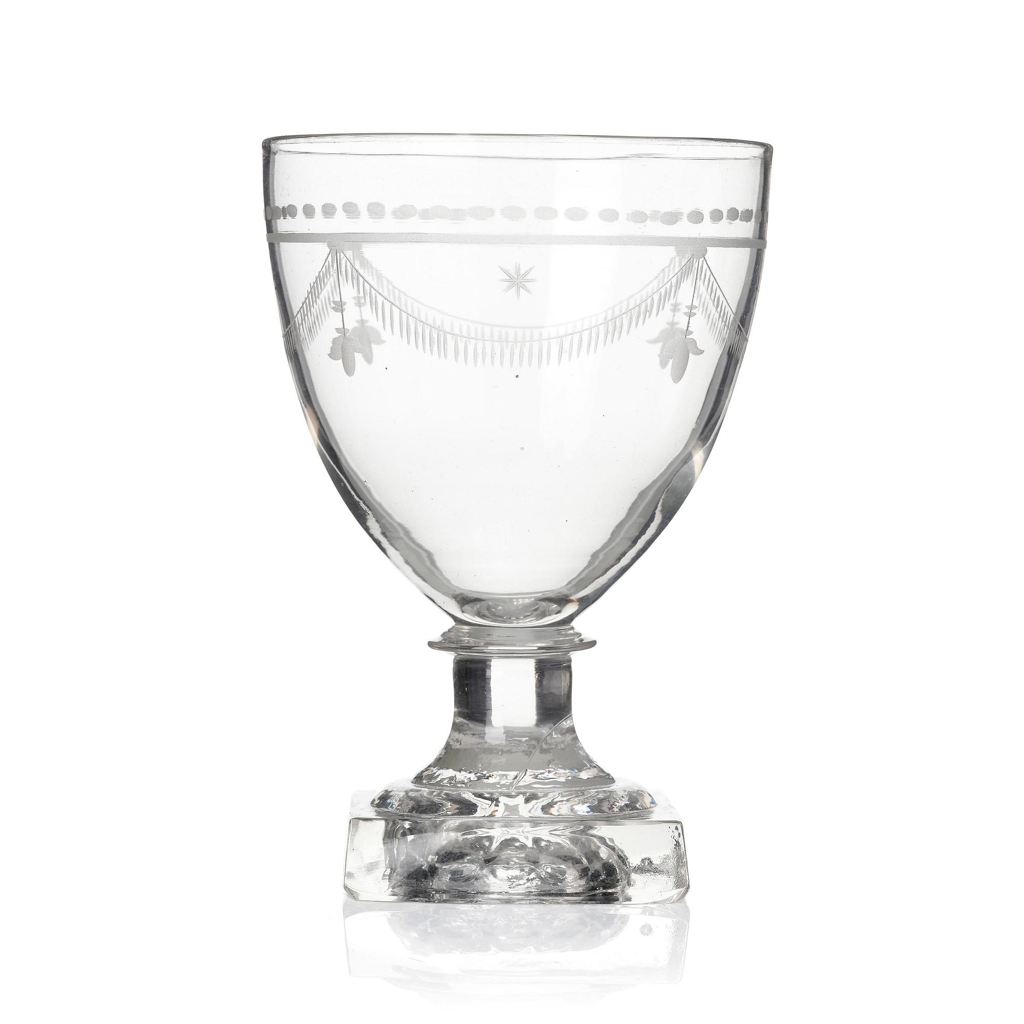 Wine glasses, twelve pieces, Sweden early 19th century.