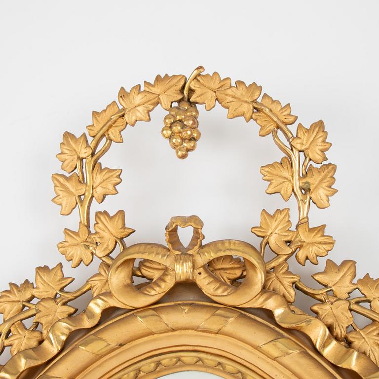 A Gustavian Style Mirror, early 20th century.