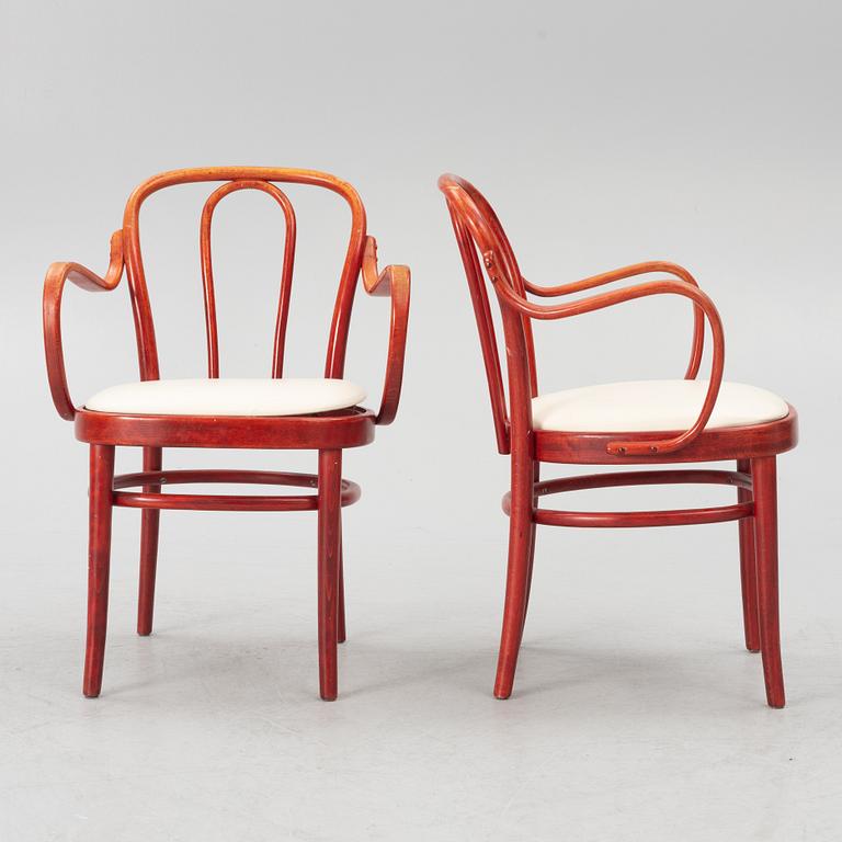 Seven armchairs, "Wien", Gemla, second half of the 20th century.