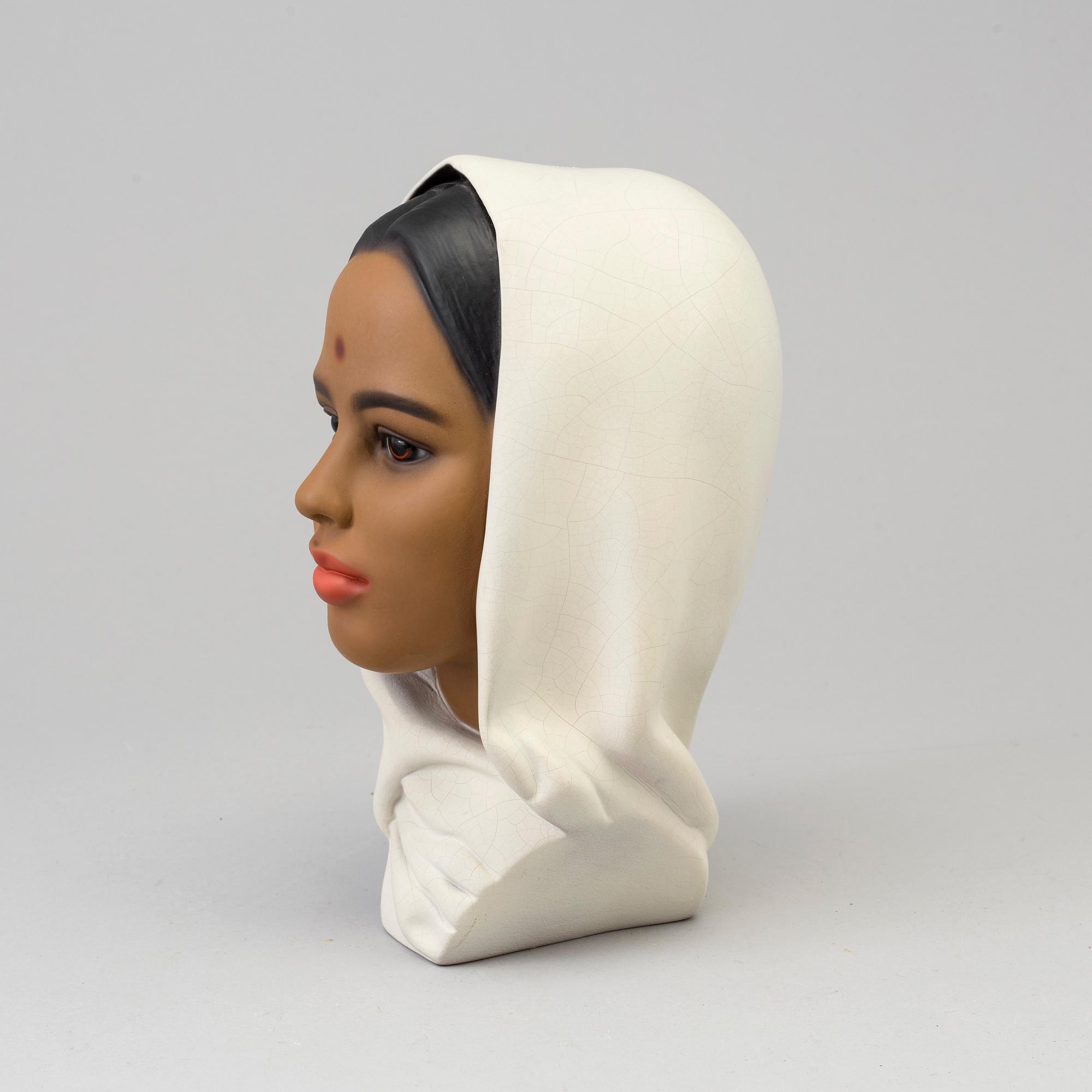 UNKNOWN ARTIST, pottery sculpture, signed Edith Pedersen, Denmark, 1960s.