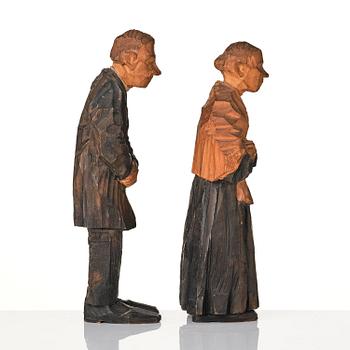 Axel Petersson Döderhultarn, Man and woman.