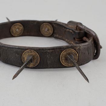 A first half of the 20th century dog collar.