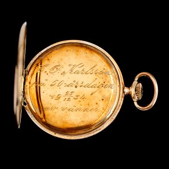FICKUR, herr, 14 k guld, 1900-talets första hälft.