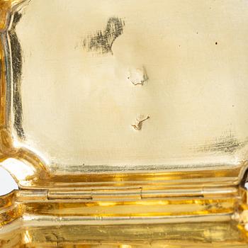 Snuffbox, silver, Louis XV, second half of the 18th century.