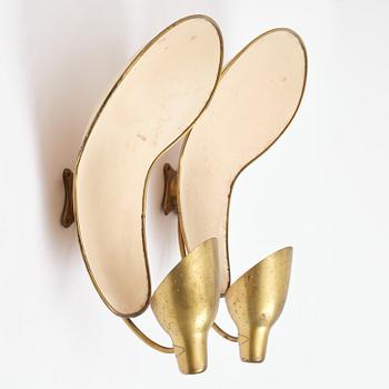 Carl-Axel Acking, a pair of wall lamps model "5017", Bröderna Malmströms Metallvarufabrik, Malmö, 1940s.