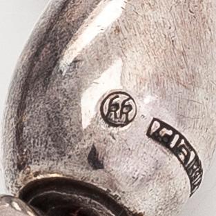 A silver necklace "Halikko treasure" for Kalevala Koru, Helsinki 1968.