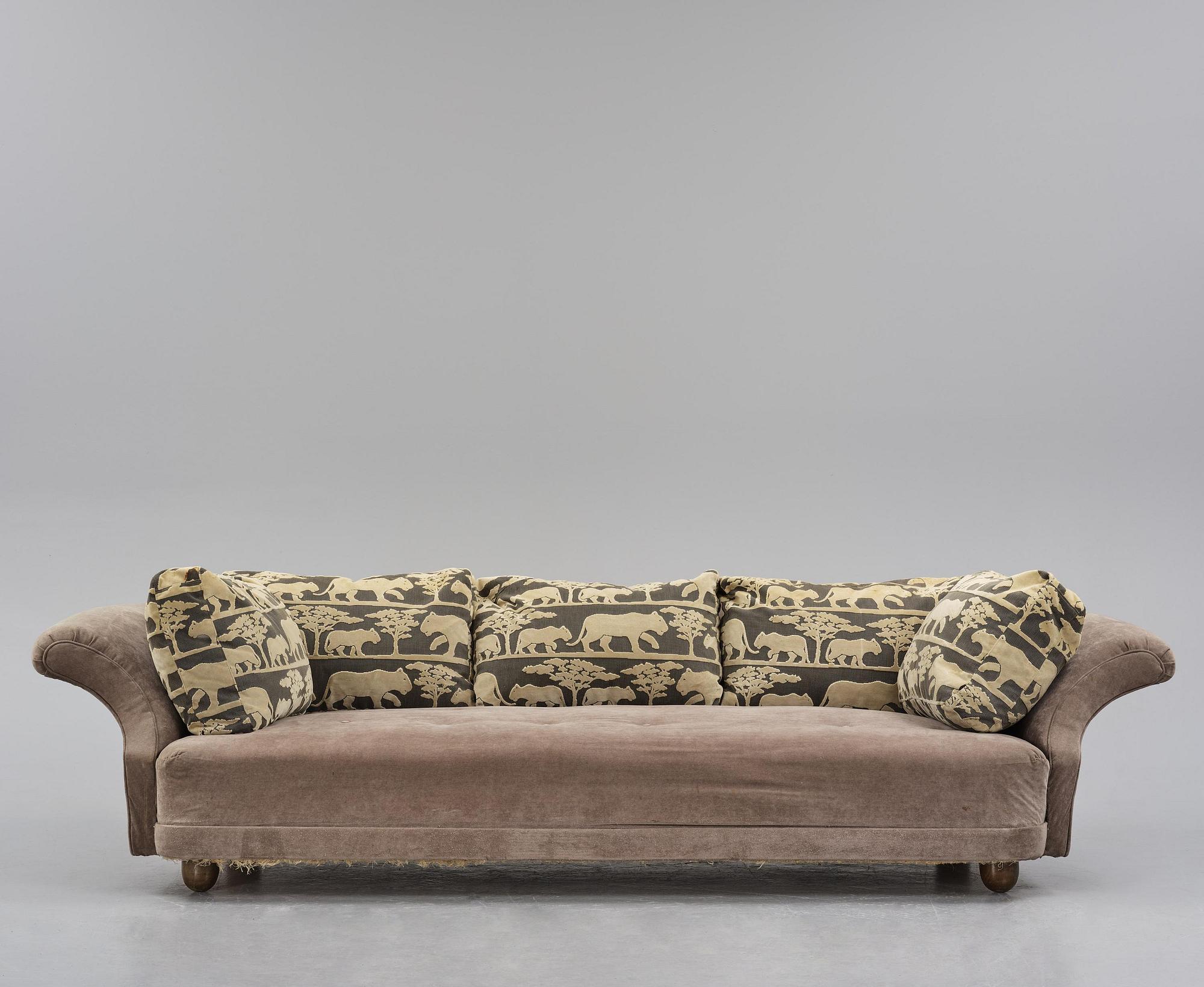 Josef Frank, soffa, "Liljevalchssoffan", Firma Svenskt Tenn, sannolikt 1940-tal.