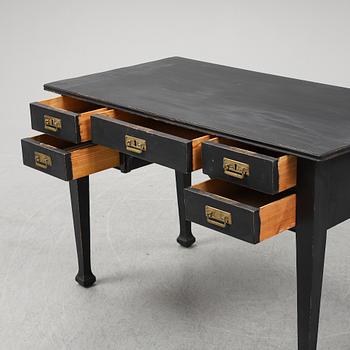 A painted pine desk, early 20th Century.