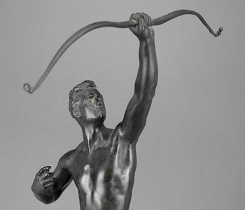 JOSEPH JOHANNES UPHUES, efter. Skulptur, brons. Signerad.