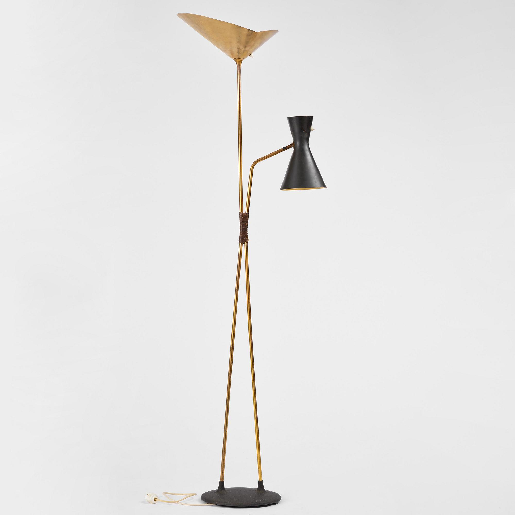 Asea, a Swedish Modern floor lamp model "E1781", Västerås, 1950s.