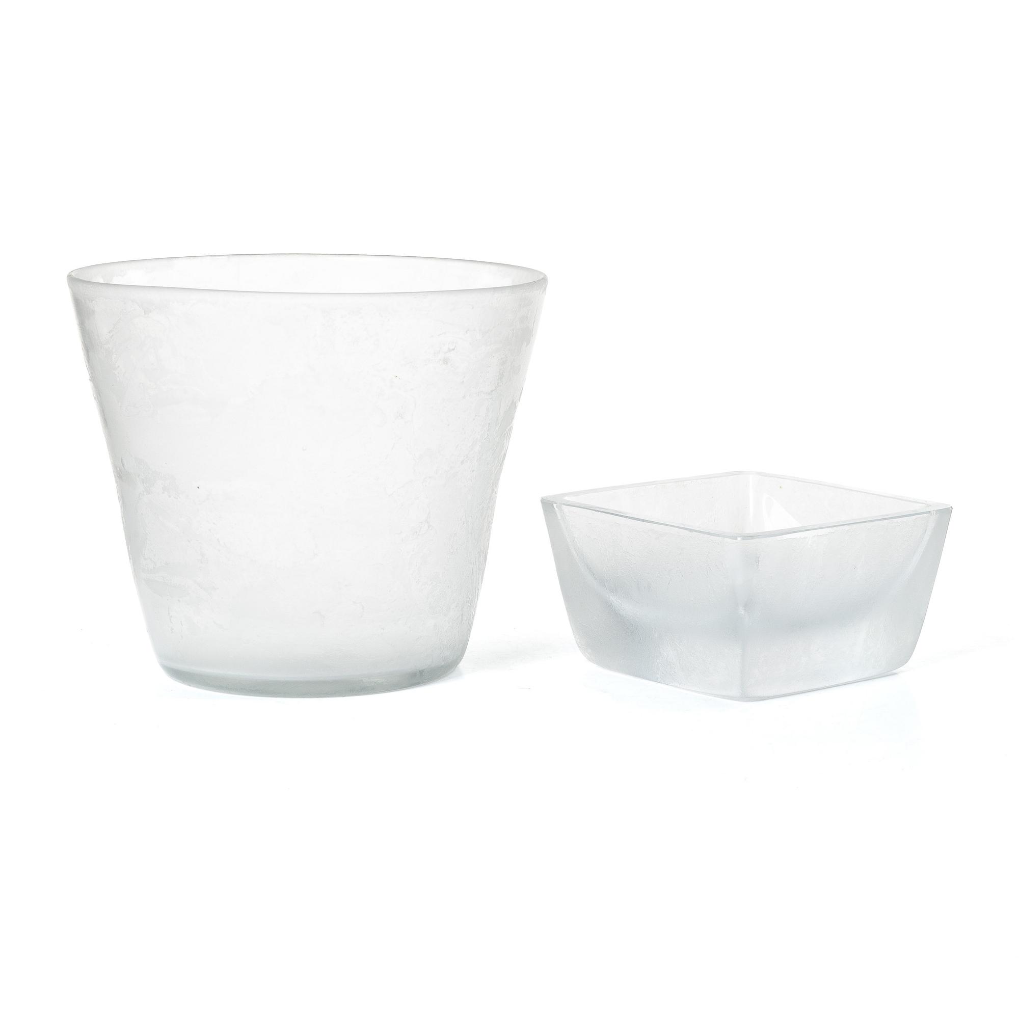Vicke Lindstrand, servisdelar, 26st, glas, "Iced", Orrefors.