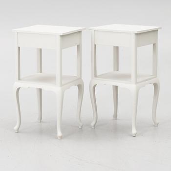 A pair of bedside tables, first half of the 20th century.