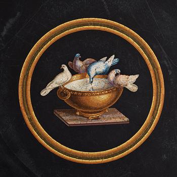 An Italian 19th century micromosaic table top.