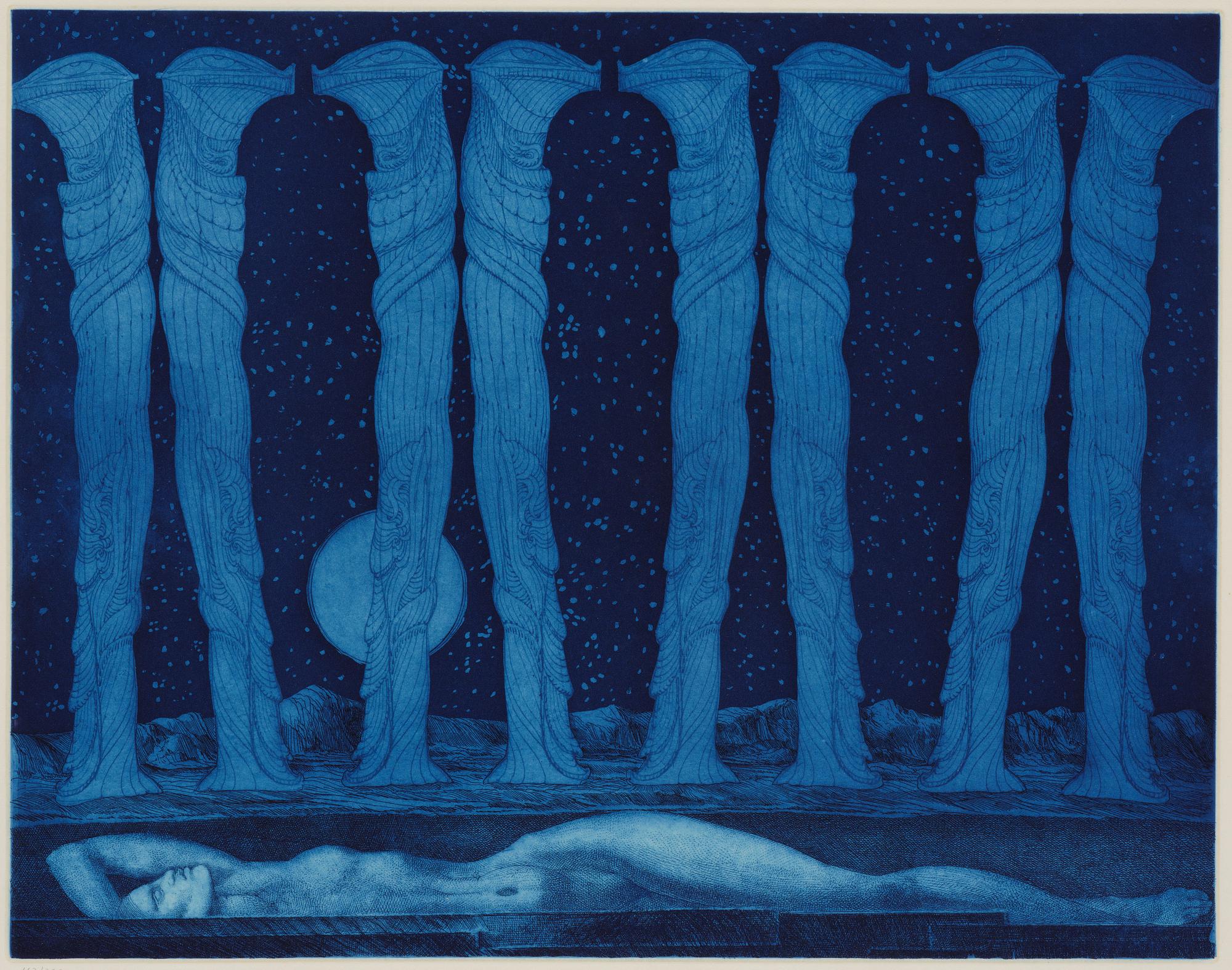 Ernst Fuchs, Untitled from: "Hommage aux Prix Nobel" (The Nobel Prize Portfolio).
