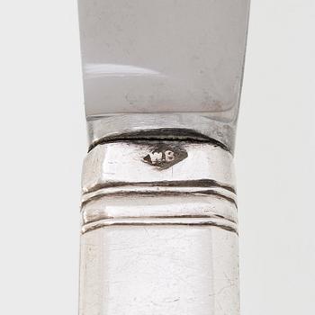 Wojcieck-Kazimierz Birkowski, bestickuppsättning, 12 delar, silver, med krönt vapen, Warszawa 1895.