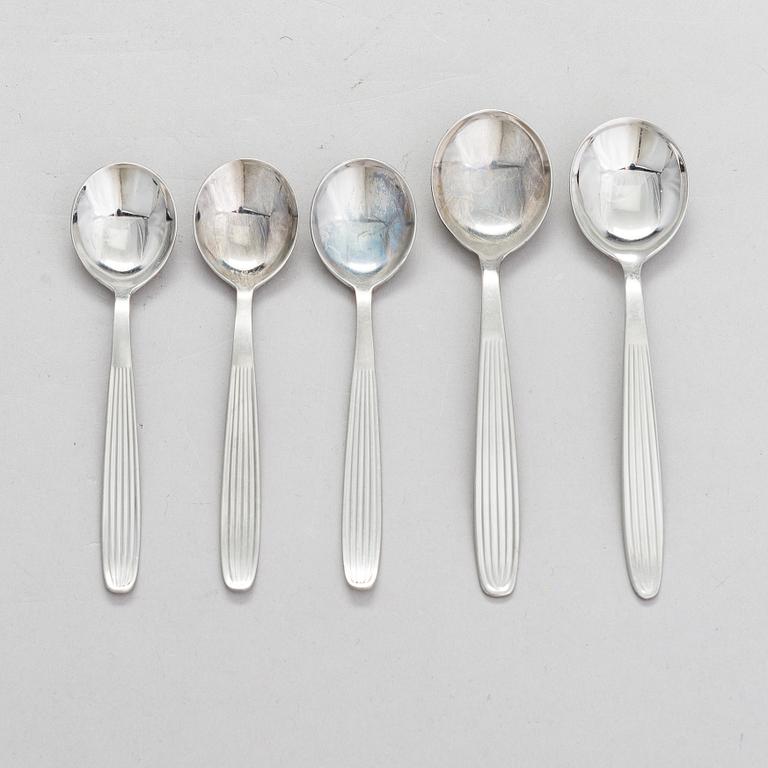 Kaj Franck, 23-piece 'Scandia' cutlery in stainless steel for Hackman Sorsakoski.