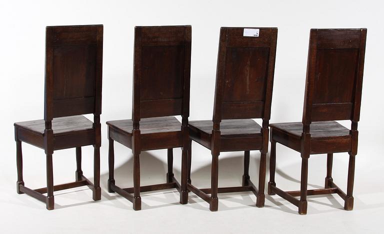 STOLAR, 4 st, allmoge, 1800/1900-tal.