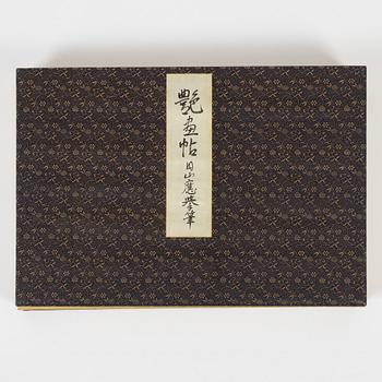 A Japanese Shunga album, ink an colour on silk, Japan, Meiji period (1868-1912).