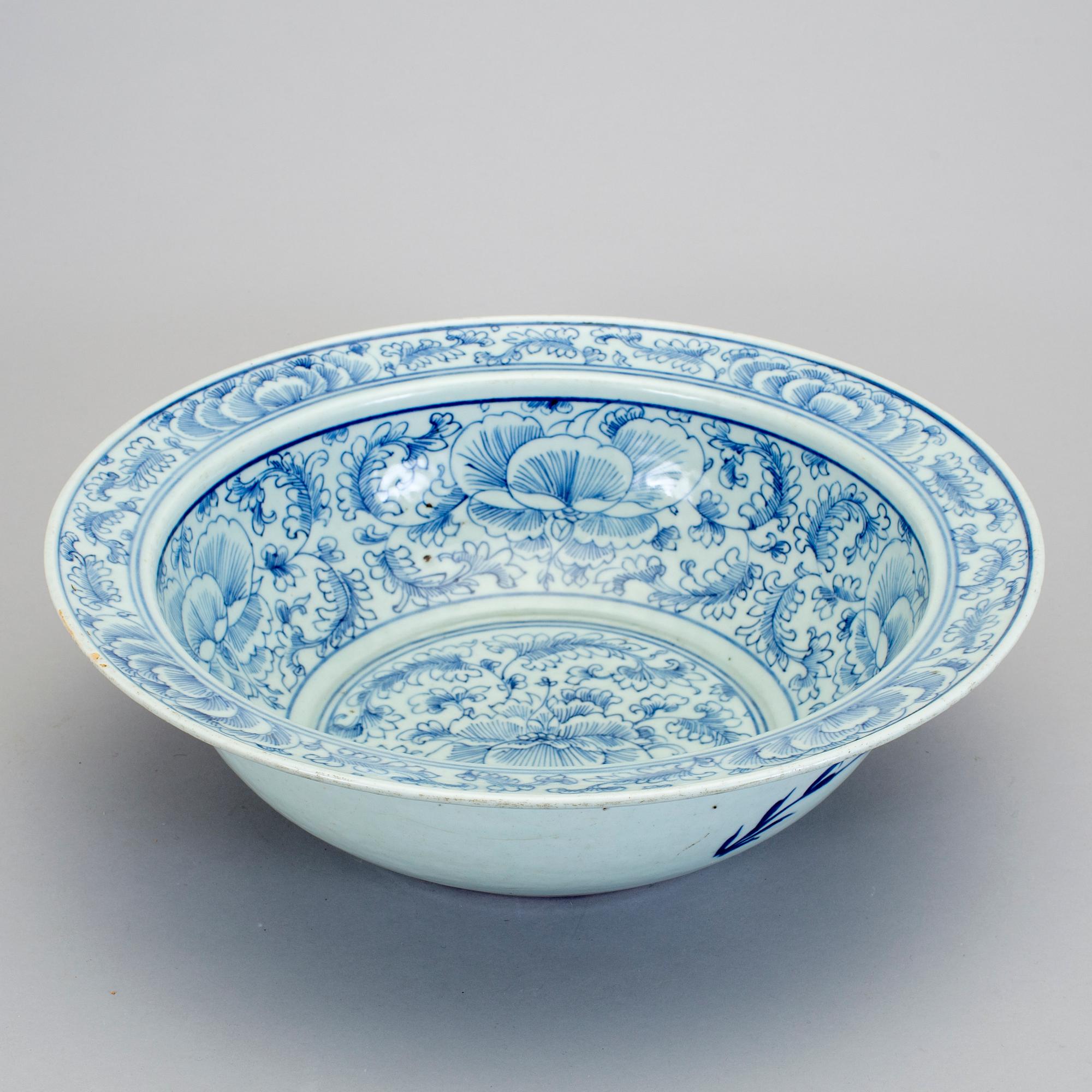 HANDFAT, porslin, Kina 1800-tal.