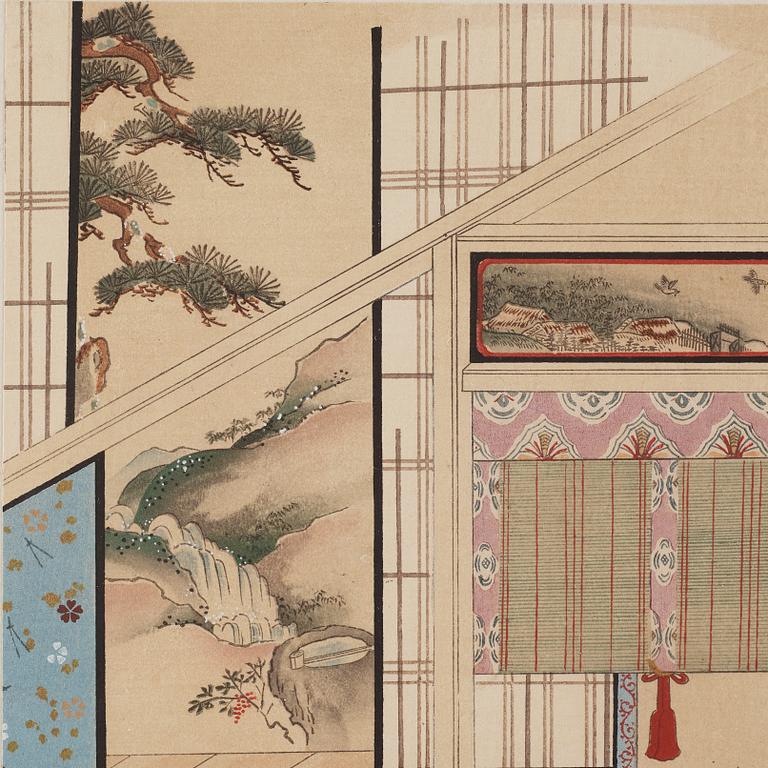 OKÄND KONSTNÄR, blandteknik. Japan, omkring 1900.