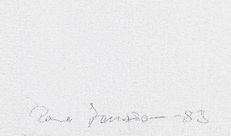 RUNE JANSSON, olja på duk, signerad och daterad -83.