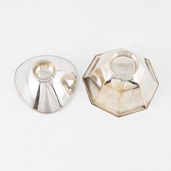 Five silver bowls, Sweden, 1957-1968.