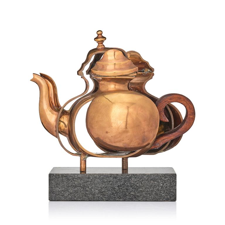Arman (Armand Pierre Fernandez), "Tea for Two (Théière découpée)".