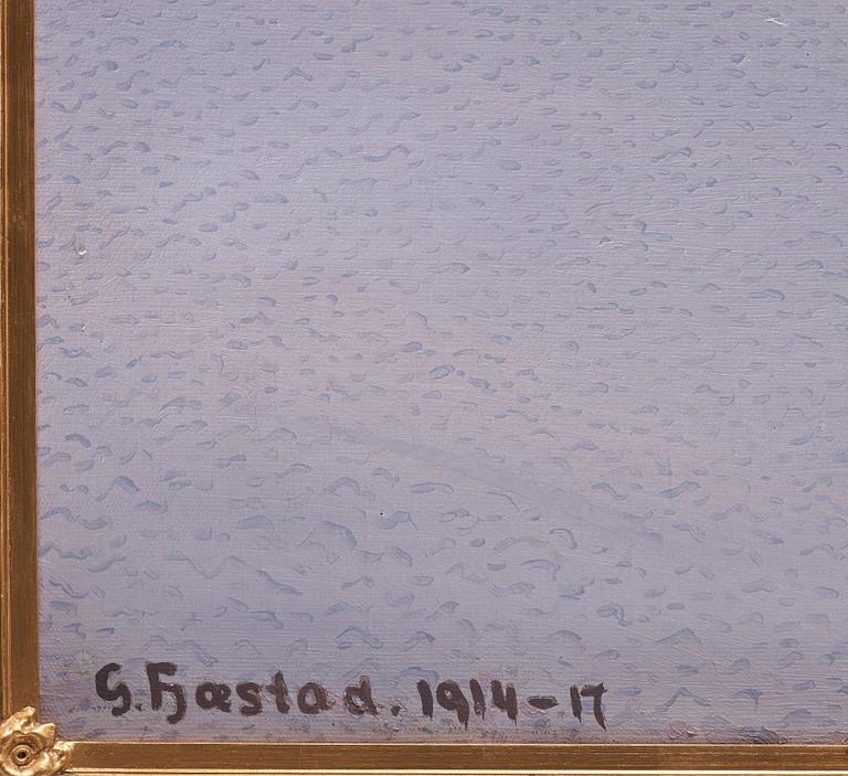 Gustaf Fjaestad, "Förvinter (Duved Jämtland)".