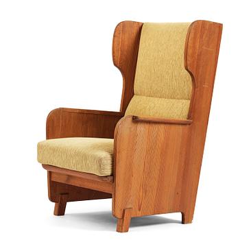 385. Axel Einar Hjorth, a stained pine "Lovö" armchair, Nordiska Kompaniet, Sweden, 1930s.