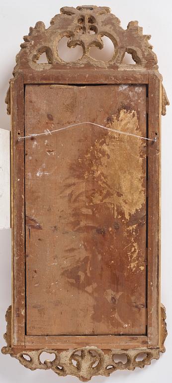 A rococo giltwood mirror by J. Åkerblad (master in Stockholm 1758-99).