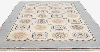 Märta Måås-Fjetterström, a 'Blåringen' carpet, knotted pile, c. 295 x 210 cm. Signed AB MMF.