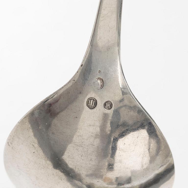 Georg Jensen, serveringssked, silver, "Magnolia / Blossom", Danmark 1927.
